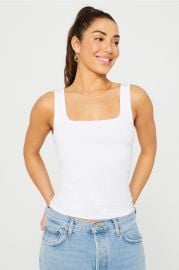 Daily Rib Square Neck Tank at Fabletics